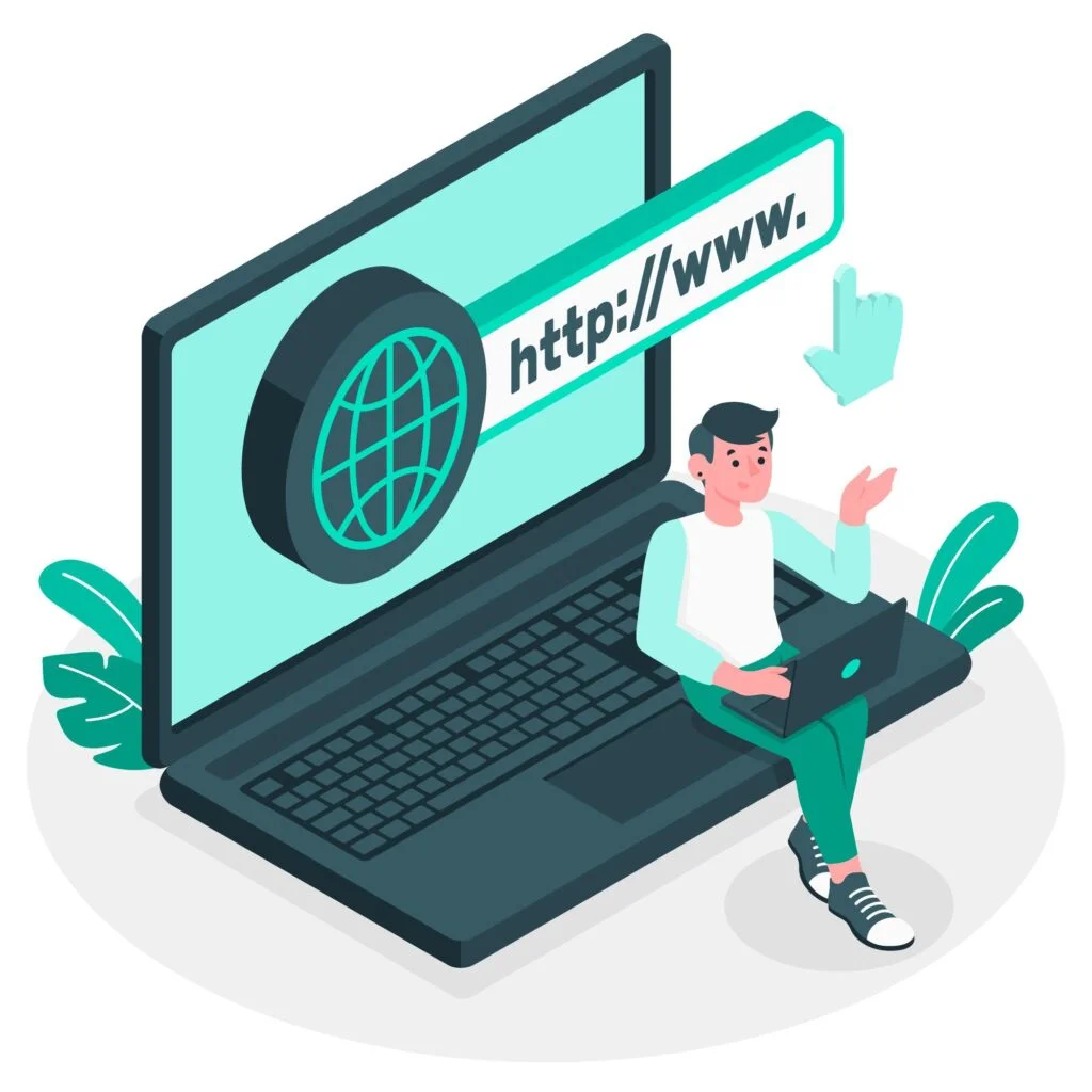 ilustração da ideia da world wide web